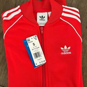 Men’s Adidas Red Track Jacket- size small